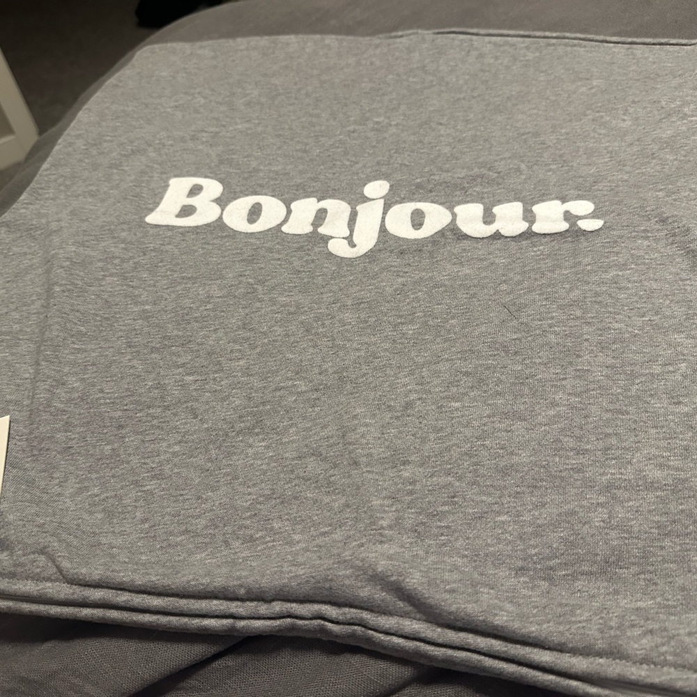 Gray Bonjour Pillow. Jillian Harris